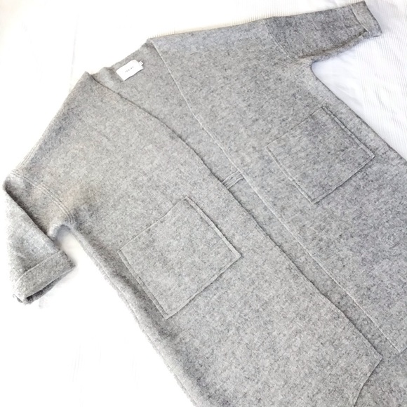 PRIORY Ro Smoking Jacket Grey Italian Boiled Wool - Picture 2 of 8